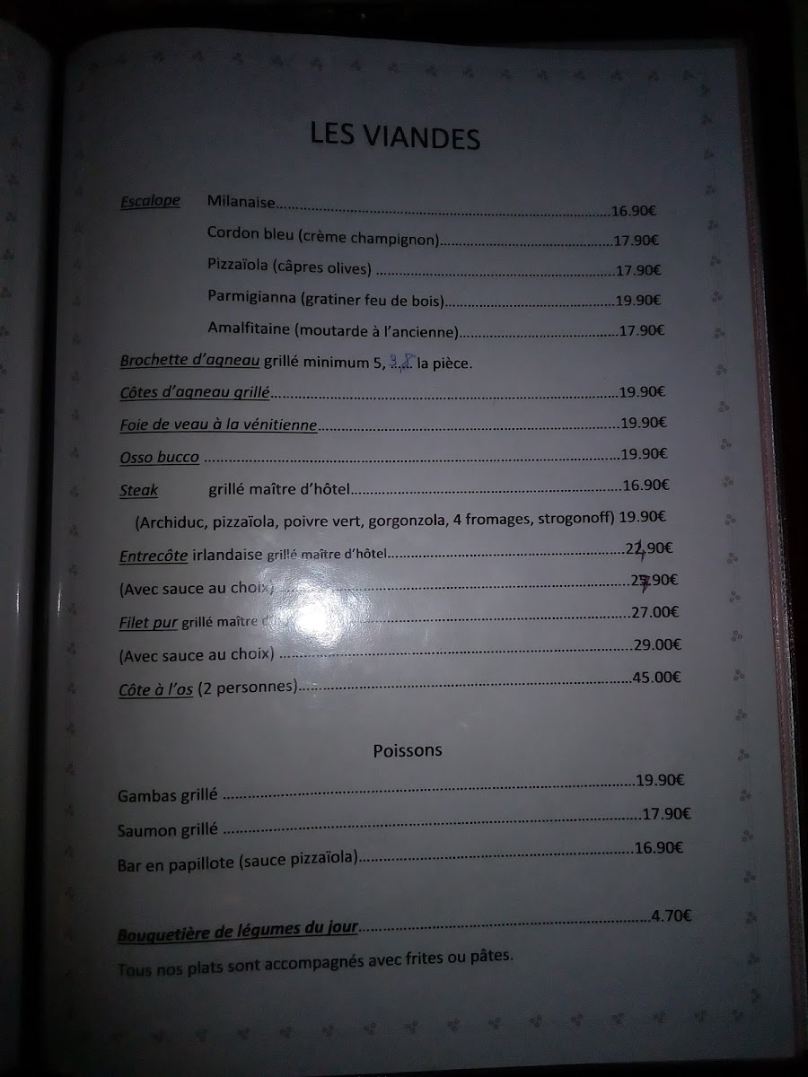 Menu Villa Sorrento-1